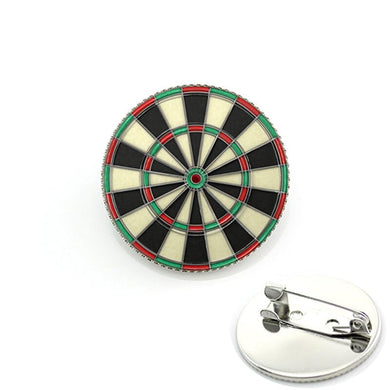 Art Attack Chrismtas Xmas Dartboard Badge, Shirt Suit Brooch Pin Great for Dart Teams & Leagues (Blue & White)