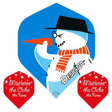 (3 Sets - 9 Flights) Snowman Christmas Xmas Dart Flights