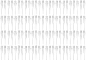 Dartfellas Spare Soft Tips Replacement Plastic Dart Points, White (Pack of 100)