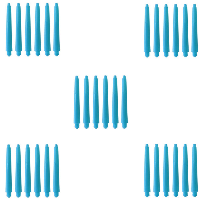 Dartfellas 30 Pack Medium Baby Blue Aqua Dart Shafts