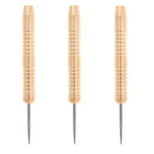Load image into Gallery viewer, Dartfellas Brass Steel Tip Dart Set - 22 Gram w/ Flights (2 Sets) &amp; Shafts (1 Set)