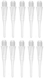 Dartfellas Spare Soft Tips Replacement Plastic Dart Points, White (Pack of 100)