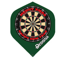Load image into Gallery viewer, (3 Sets - 9 Flights) Merry Christmas &amp; Happy New Year Dartboard Xmas Dart Flights