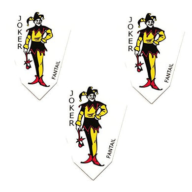 Harrows Fantail  Joker Medieval Jester Clown Fool 75 Micron Strong Aerodynamic Dart Flights