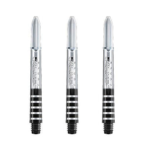 Winmau Prism Force Dart Shafts, Force Grip Zone Stems, Medium 48mm, Clear