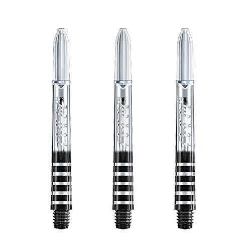 Winmau Prism Force Dart Shafts, Force Grip Zone Stems, Medium 48mm, Clear