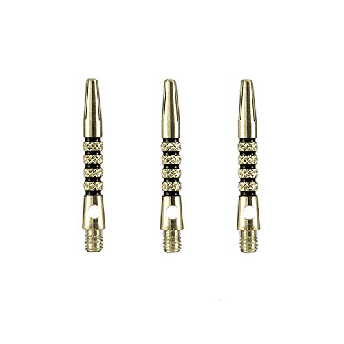 Harrows Savage Shafts, Aluminium Knurled Stems, Medium 46mm, Black