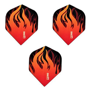 ONE80 Great Ball of Fire Orange Flames Standard Dart Flights (1 Set)
