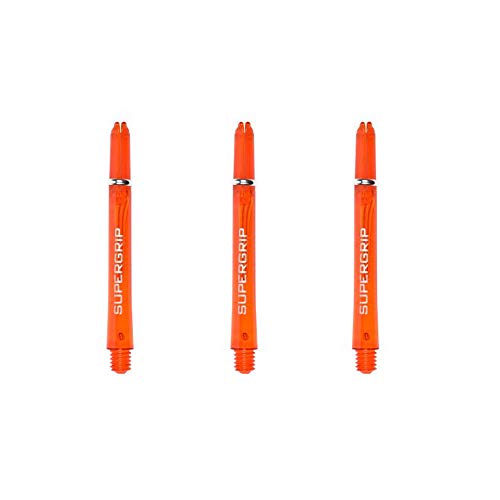 Harrows Supergrip Tweenie Dart Shafts, Polycarbonate Stems, Machined Rings, Orange (1 Set)