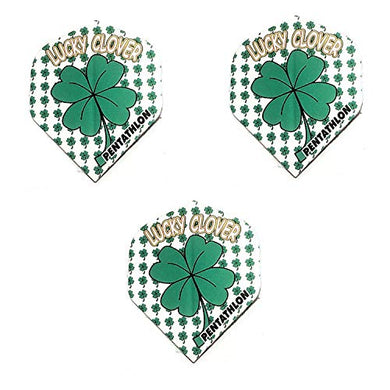 Pentathlon Lucky 4 Leaf Clover Ireland Fighting Irish 100 Micron Extra Strong Standard Dart Flights (1 Set)