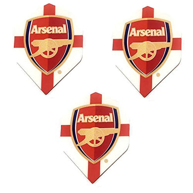 Arsenal Soccer Football St George Cross Lion England Premier League 75 Micron Strong Dart Flights (1 Set)