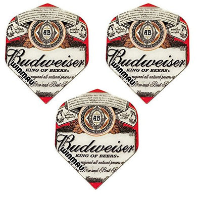 Winmau Mega  Budweiser King Of Beers 75 Micron Strong Dart Flights