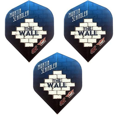 Bulls Shot Series Martin Schindler The Wall Dart Flights, 100 Micron Extra Strong (1 Set)