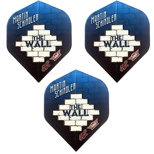 Bulls Shot Series Martin Schindler The Wall Dart Flights, 100 Micron Extra Strong (1 Set)