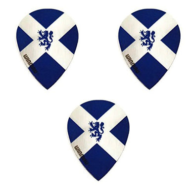 Winmau  Scotland Flag Lion Scottish 75 Micron Strong Slim Pear Dart Flights