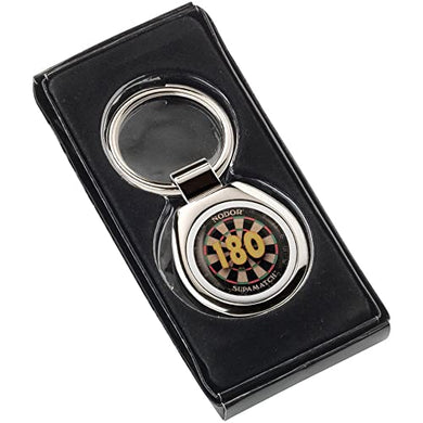 Dartboard 180 Winner Trophy FOB Keychain, Comes w/ Box, Great for Dart Teams & Leagues