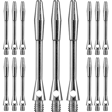 Unicorn Aluminium Dart Shafts, Medium Silver, Value Pack (5 Sets)