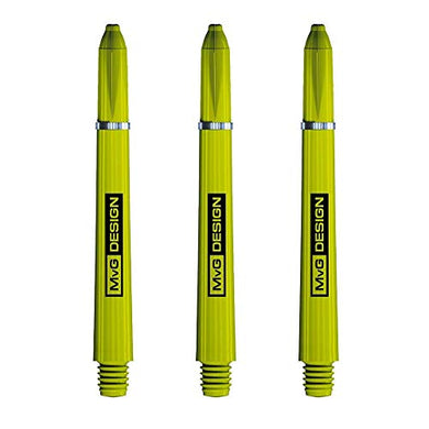 Winmau MvG Van Gerwen Signature Nylon Stems, Strong Dart Shafts, Medium 48mm, Green