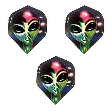 Designa Metronic Cosmic Alien Dart Flights, 75 Micron (1 Set)