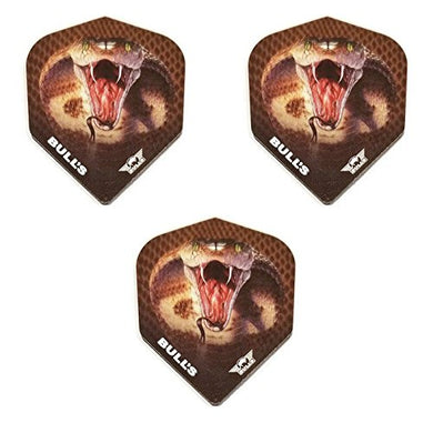 Bulls Powerflite  King Cobra Snake Serpent 100 Micron Extra Strong Dart Flights