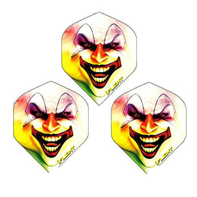 Joker Jester Clown Dart Flights, 100 Micron Extra Strong (1 Set)