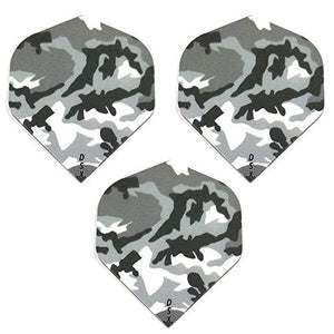 Designa  Camouflage Winter Camo Military 100 Micron Extra Strong Dart Flights