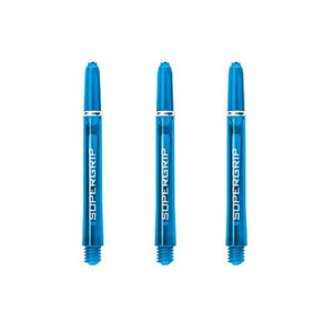 Harrows Supergrip Tweenie Dart Shafts, Polycarbonate Stems, Machined Rings, Aqua (1 Set)