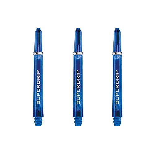 Harrows Supergrip Tweenie Dart Shafts, Polycarbonate Stems, Machined Rings, Blue (1 Set)