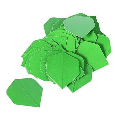 Dartfellas 50 PCS Irish Green Standard Dart Flights, 75 Micron