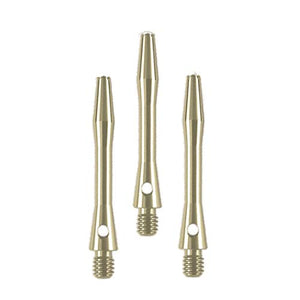 Dartfellas Aluminium Shafts, Metal Stems, Anodised, Short, Silver, (1 Set)