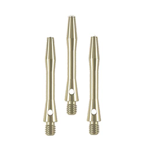 Dartfellas Aluminium Shafts, Metal Stems, Anodised, Short, Silver, (1 Set)