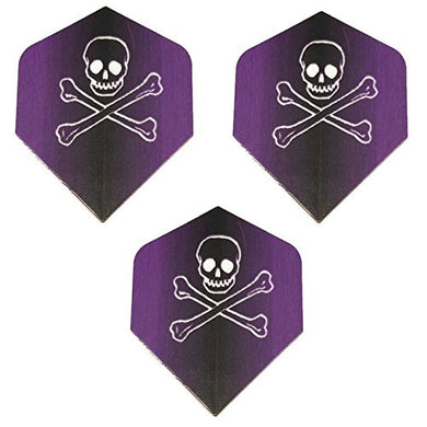 Unicorn Maestro  Purple Jolly Roger Ghost Skull Crossbones 100 Micron Extra Strong Dart Flights