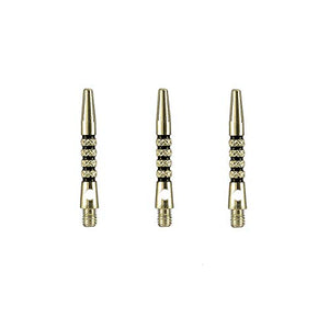 Harrows Savage Shafts, Aluminium Knurled Stems, Short 36mm, Black