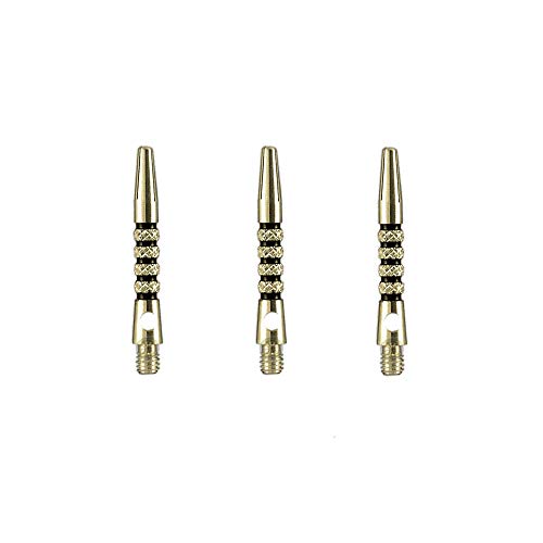 Harrows Savage Shafts, Aluminium Knurled Stems, Short 36mm, Black