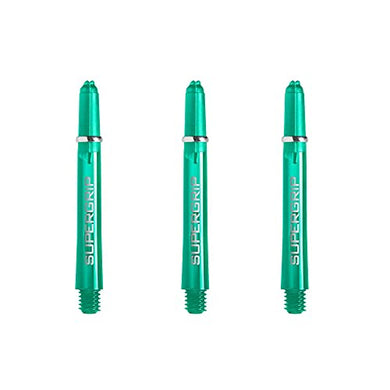 Harrows Supergrip Tweenie Dart Shafts, Polycarbonate Stems, Machined Rings, Jade Green (1 Set)
