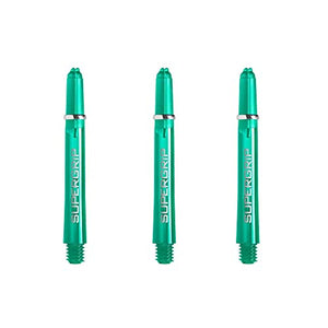 Harrows Supergrip Tweenie Dart Shafts, Polycarbonate Stems, Machined Rings, Jade Green (1 Set)