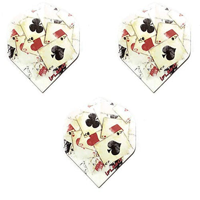 Designa iFlight Aces Up Club Spade Heart Diamond 100 Micron Extra Strong Dart Flights (1 Set)