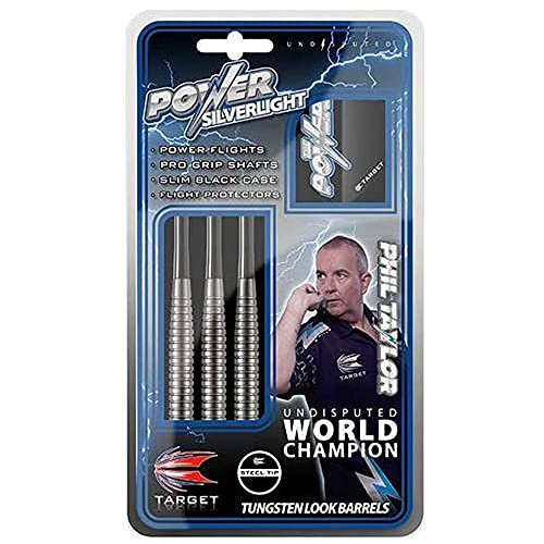 TARGET Phil Taylor Power Silverlight 22G Darts Steel Tip Brass Barrel Professional Darts