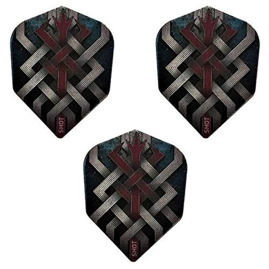 SHOT Dart Series Viking Pattern Dart Flights, 100 Micron (1 Set)