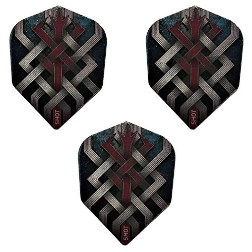 SHOT Dart Series Viking Pattern Dart Flights, 100 Micron (1 Set)