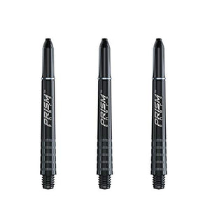 Winmau Prism Force Dart Shafts, Force Grip Zone Stems, Medium 48mm, Black