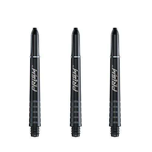 Winmau Prism Force Dart Shafts, Force Grip Zone Stems, Medium 48mm, Black