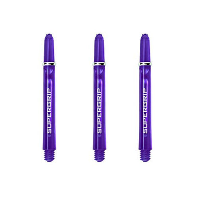 Harrows Supergrip Tweenie Dart Shafts, Polycarbonate Stems, Machined Rings, Purple (1 Set)
