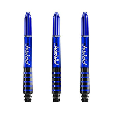 Winmau Prism Force Dart Shafts, Force Grip Zone Stems, Medium 48mm, Blue