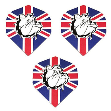 Designa Metronic  British Bulldog United Kingdom England 75 Micron Standard Strong Dart Flights