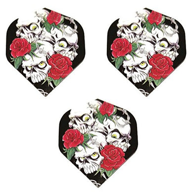 Designa Metronic  Skulls N Roses Skeleton Flower 75 Micron Standard Strong Dart Flights