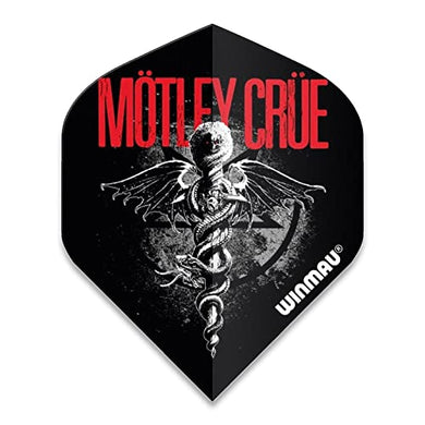 Winmau Motley Crue Rock Legends 100 Micron Strong Standard Dart Flights (1 Set)