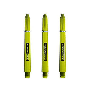 Winmau MvG Van Gerwen Signature Nylon Stems, Strong Dart Shafts, Short 36mm, Green