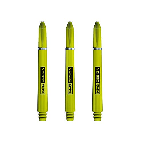 Winmau MvG Van Gerwen Signature Nylon Stems, Strong Dart Shafts, Short 36mm, Green