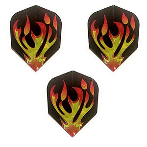 Harrows Hologram Great Ball of Fire Flames 75 Micron Strong Dart Flights (1 Set)